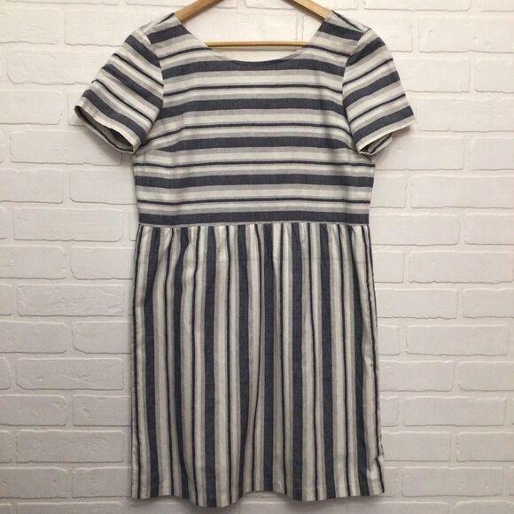 DRESS 100% cotton dress Twik Simons blue white stripes in small - Picture 15 of 16